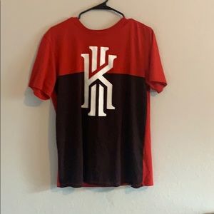 Burgundy and red shirt sleeve Nike tee
